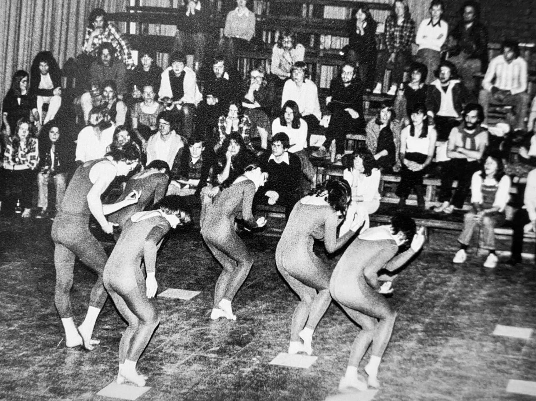 Performance voor publiek in Stuc, jaren ’70